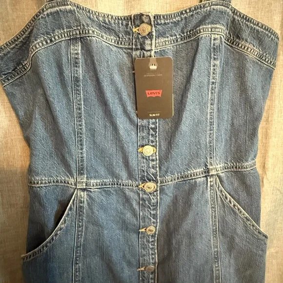 Levi's women's denim button-up dress - Picture 4 of 5
